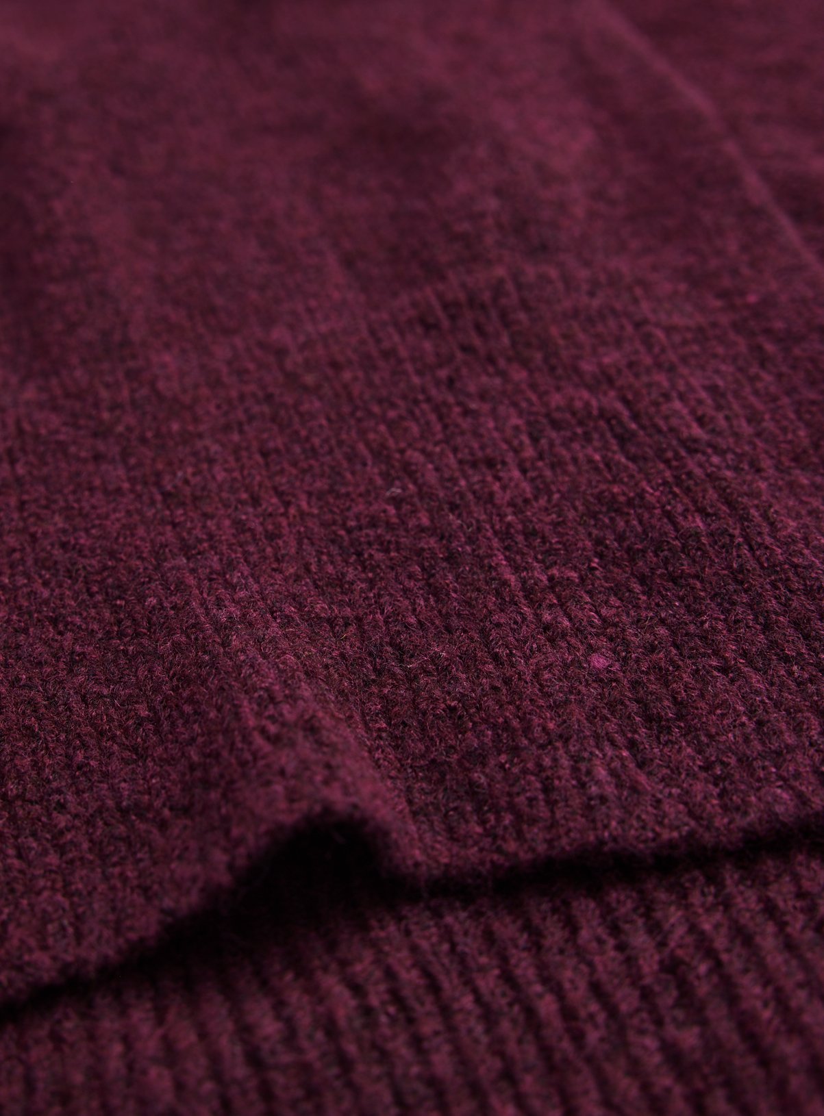 Burgundy Knitted Scarf One Size - Image 3 thumbnail